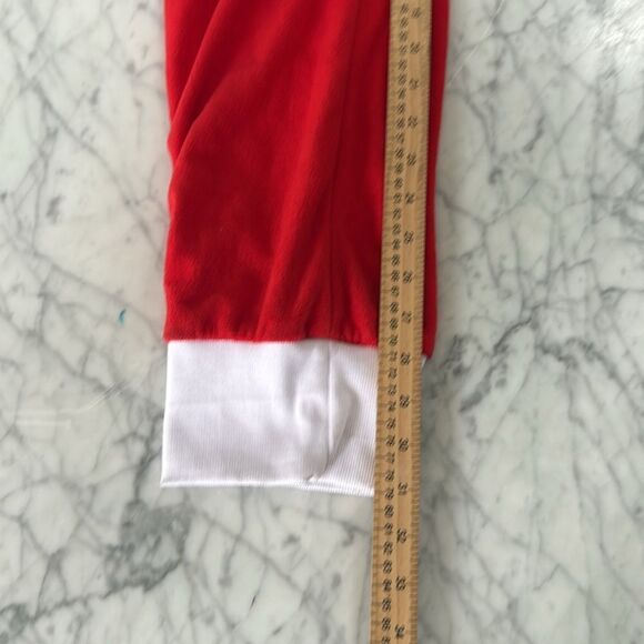 Tipsy Elves SANTA CLAUSE Christmas JUMPSUIT ONESIE WITH FUR Men’s Large - Picture 3 of 11